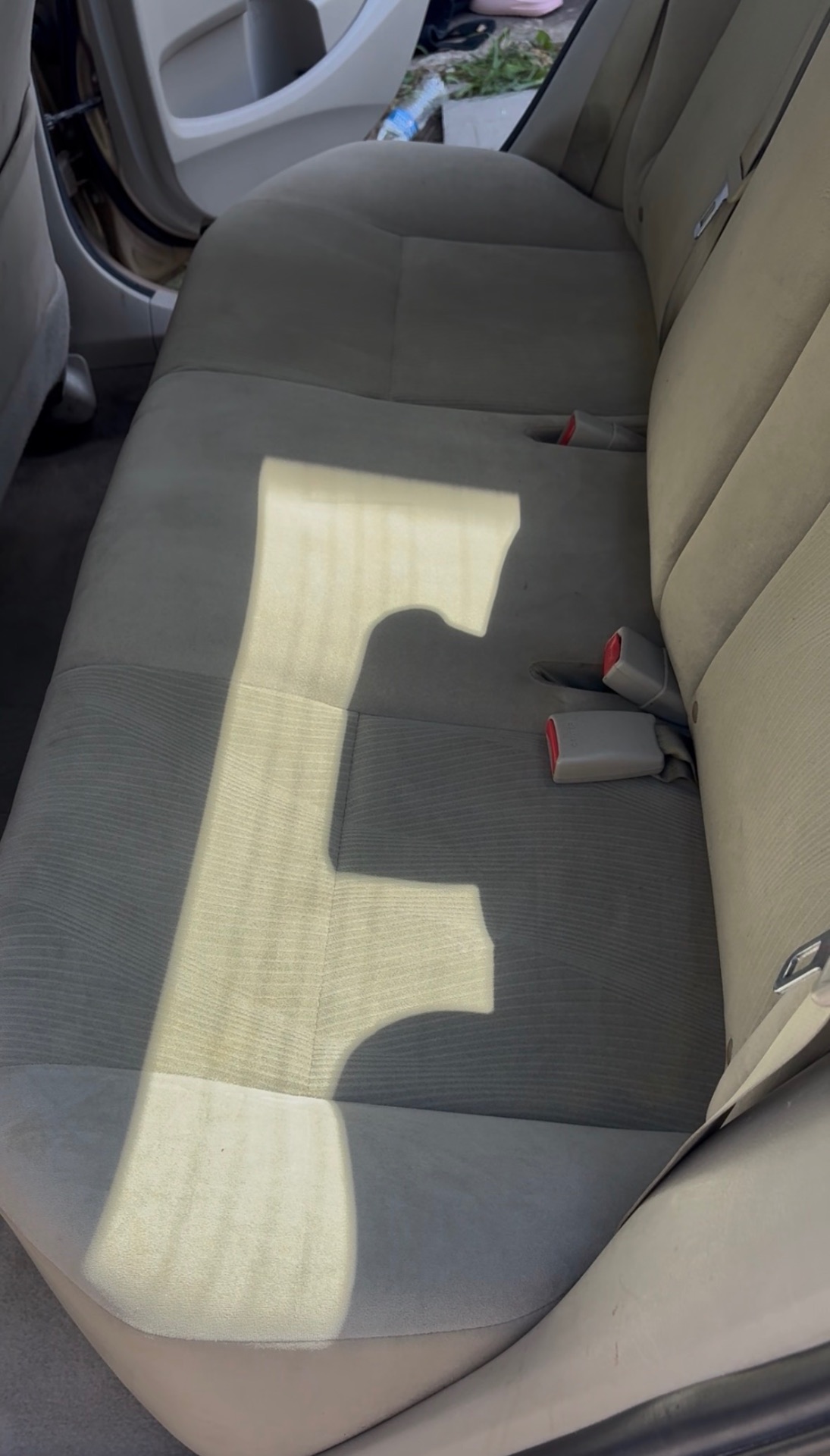 Stain extraction — before & after after detailing
